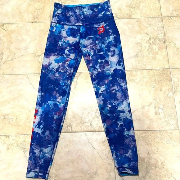 Peloton reversable leggings purple blue.  Size M - Picture 1 of 6